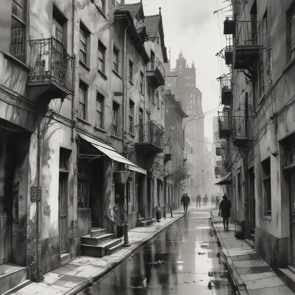 Unconventional Perspectives: Innovative Approaches to Urban Sketch Composition in Ink Wash