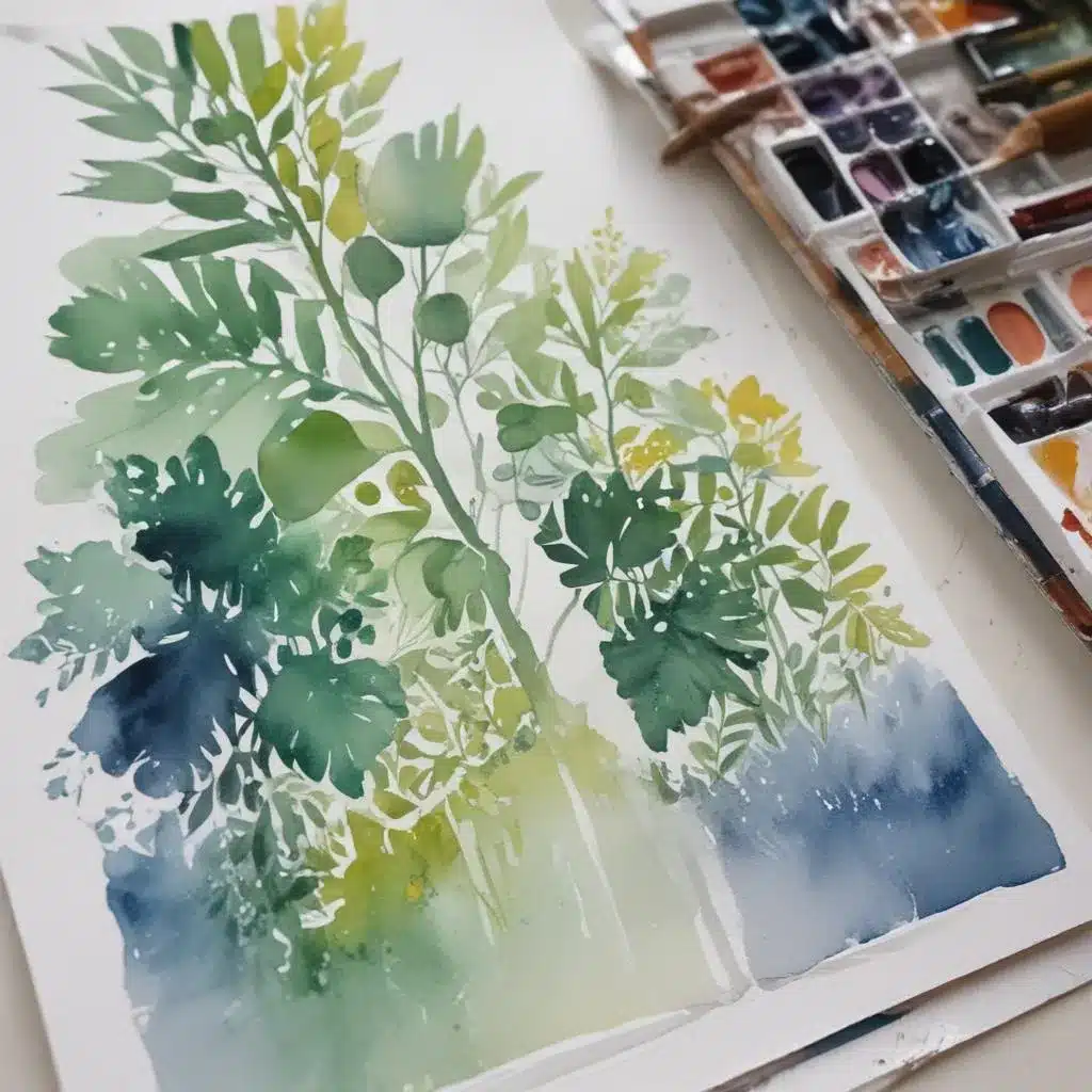 Balancing Spontaneity and Control: Intuitive Watercolour Painting Explorations