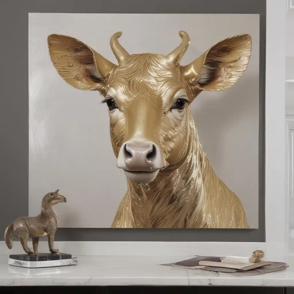 Elevating Animal Artwork with Shimmering Metallic Accents and Finishes