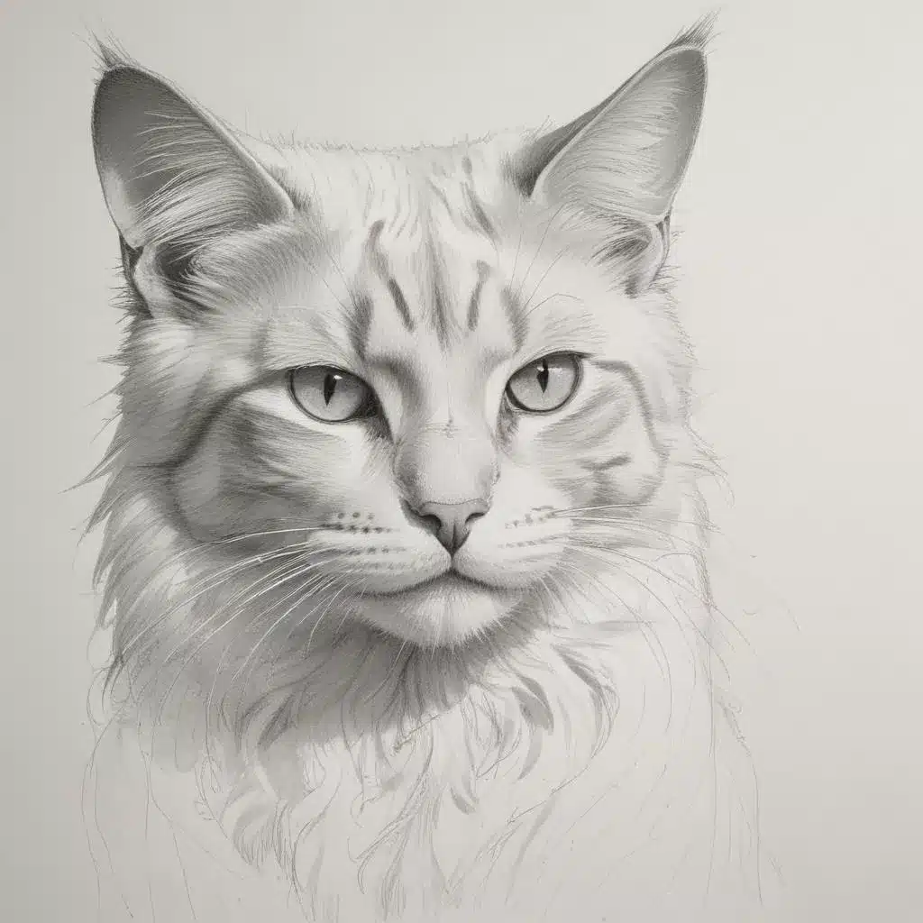 Exploring Gestural Lines for Energetic, Flowing, Characterful, Expressive, and Evocative Feline Sketches
