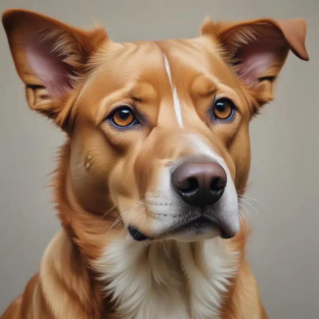 Exploring the Interplay of Realism and Abstraction in Captivating Canine Artworks