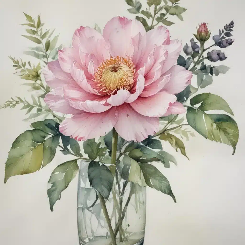 Expressive Botanicals: Balancing Realism and Abstraction in Delicate Floral Watercolours