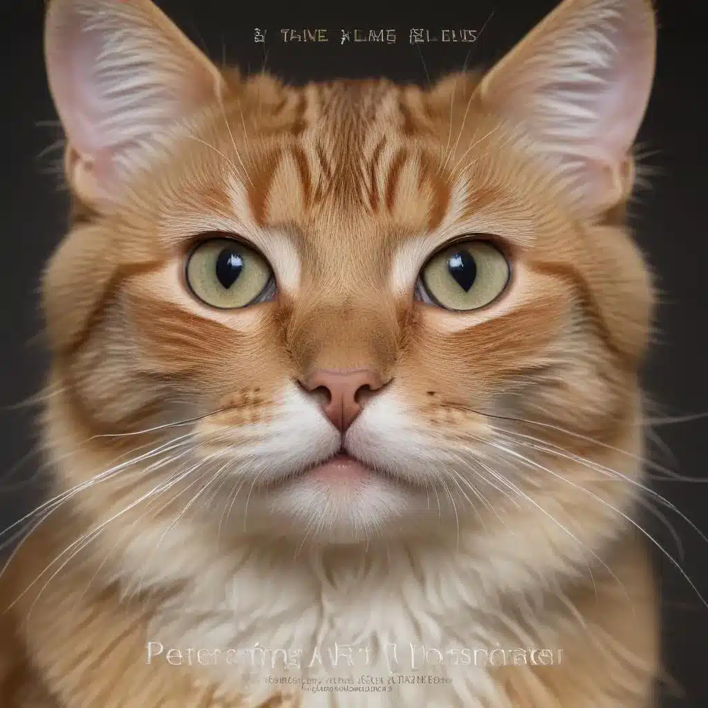 Feline Fine Lines: Perfecting the Art of Captivating and Expressive Cat Portraiture