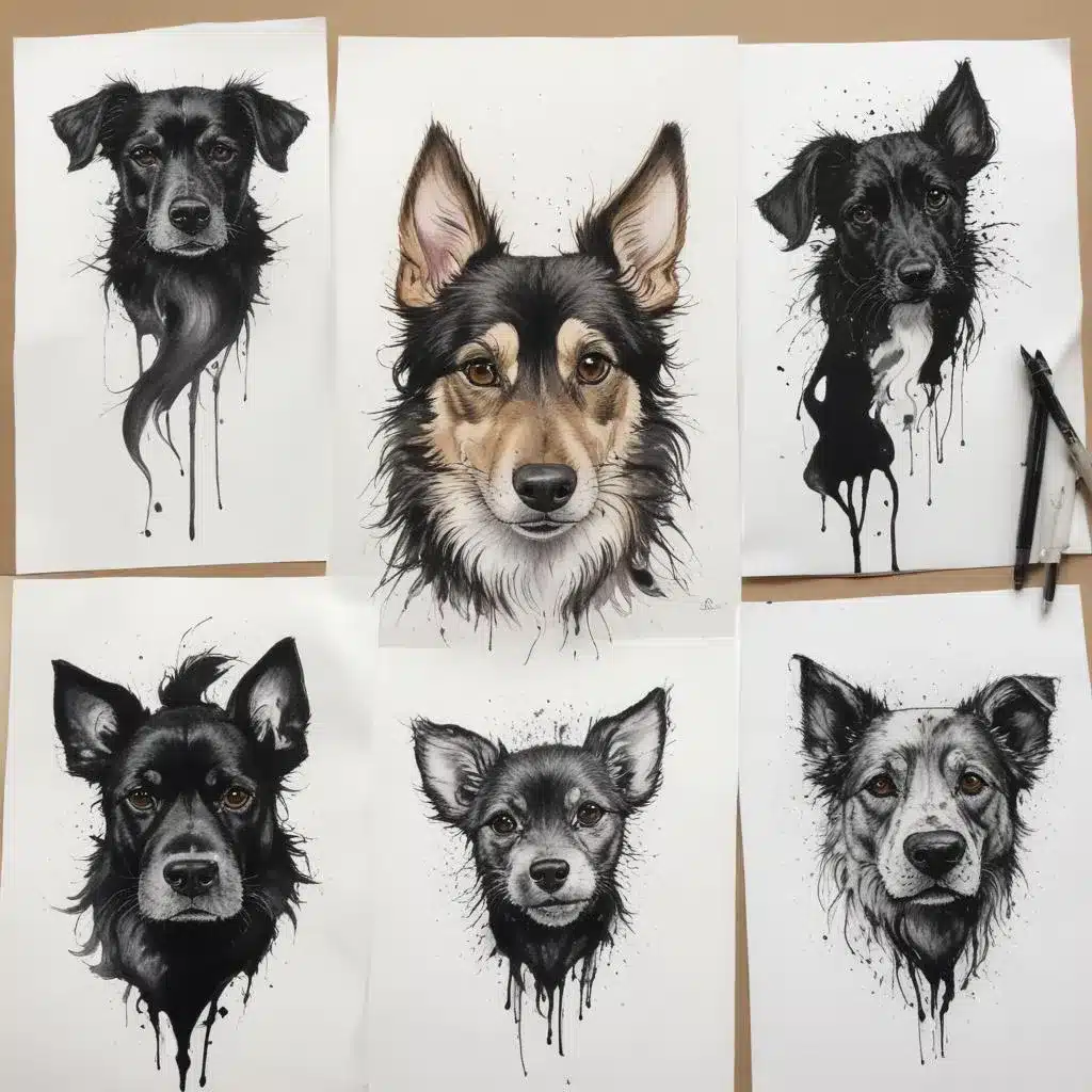 Unlocking the Versatility of Ink for Spontaneous and Fluid Pet Drawings
