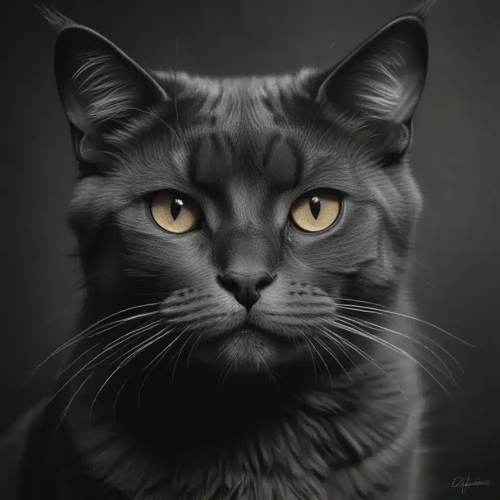 Charcoal Charisma: Captivating Feline Drawings through Expressive Techniques