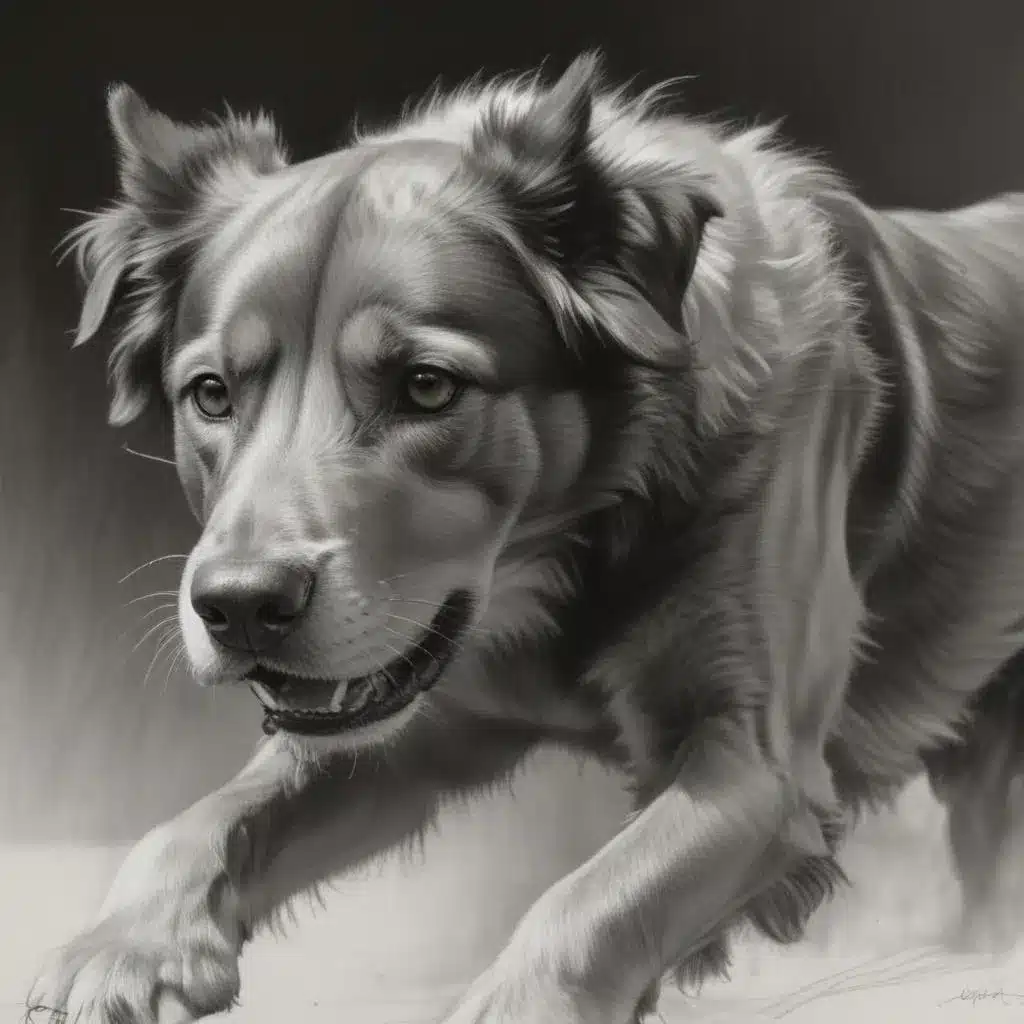 Dynamic Sketching: Capturing the Movement of Canines in Charcoal