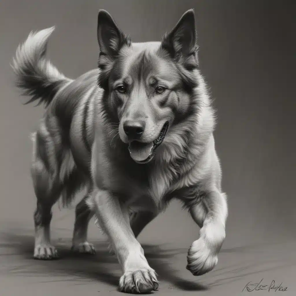 Dynamic Sketching Redefined II: Capturing the Movement of Canines in Charcoal