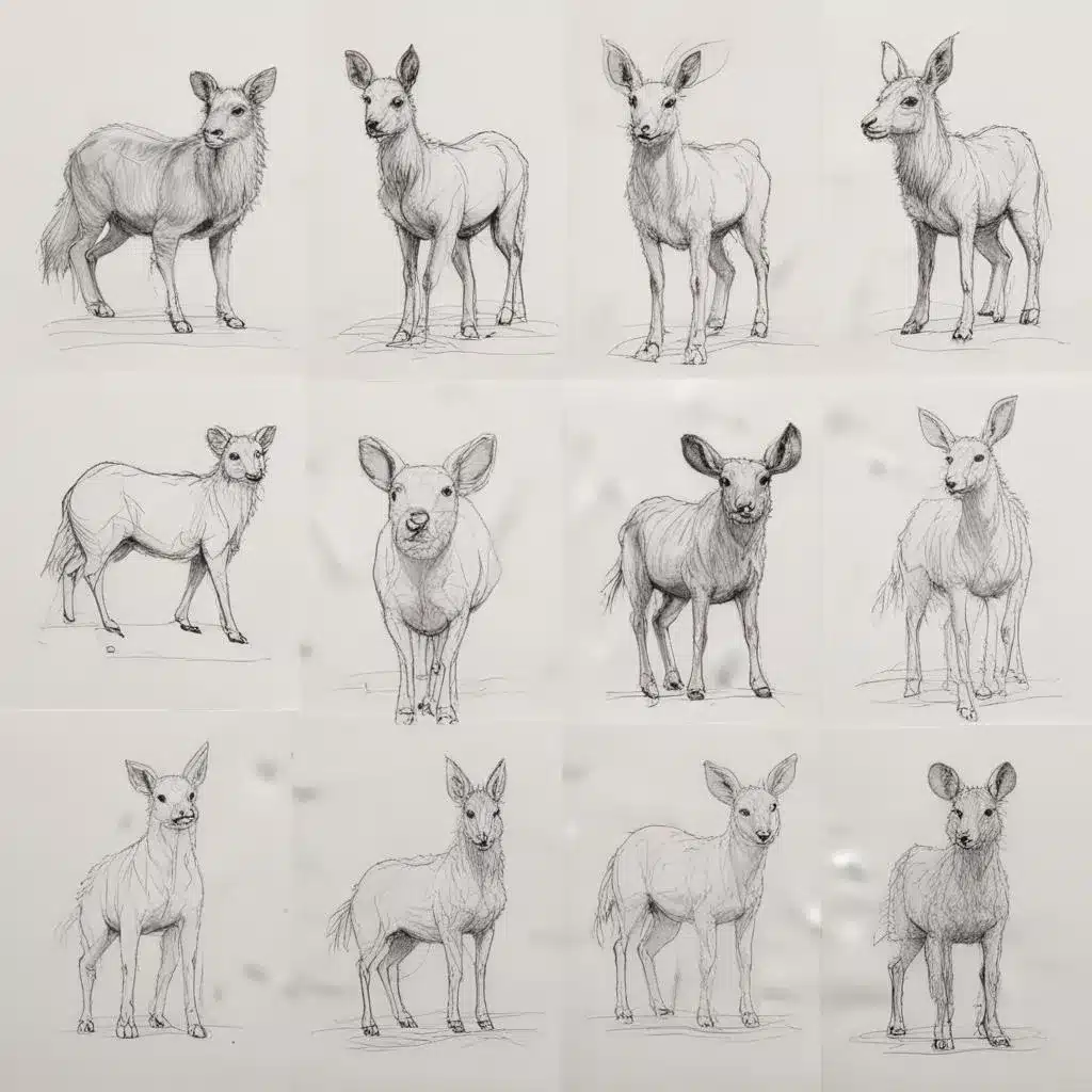 Exploring Gestural Lines for Energetic and Characterful Animal Sketches