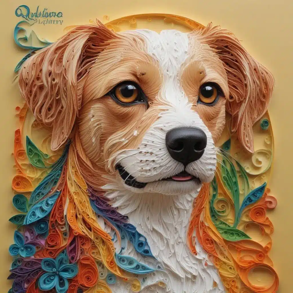 Innovative Quilling Artistry: Crafting Intricate Designs for Captivating and Whimsical Pet Art