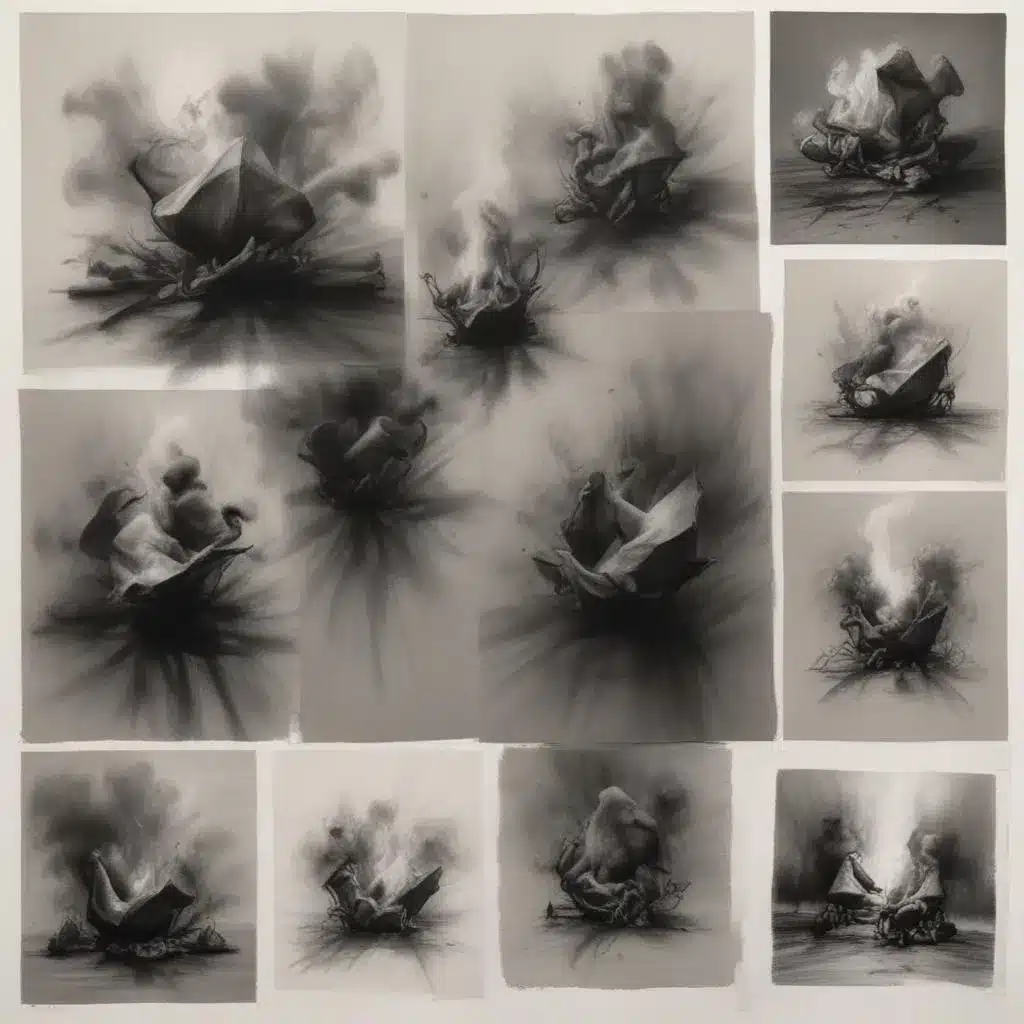Sketching the Ephemeral: Charcoal Studies of Fleeting Moments