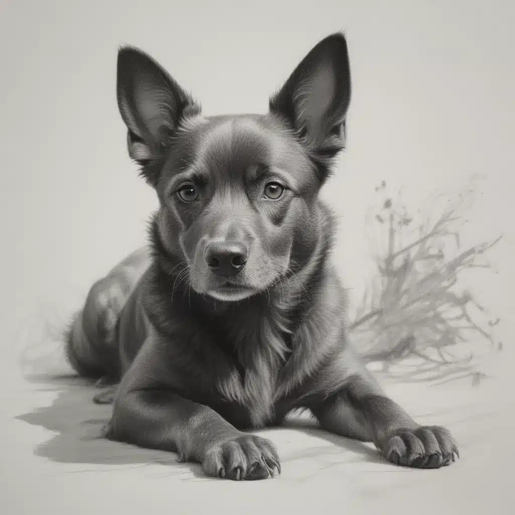 Sketching the Ephemeral: Charcoal Studies of Fleeting Pet Moments